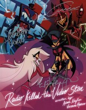 Hazbin Hotel 11x14 Signed Photo Borle, Henningsen, Jordan JSA Certified Auto