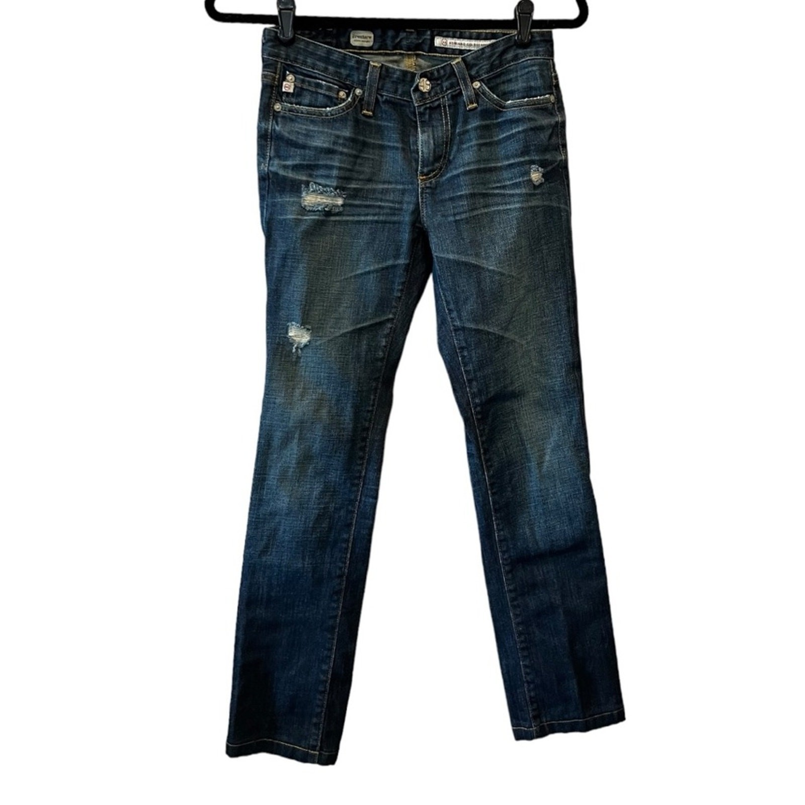 AG Adriano Goldschmied Premiere Skinny Straight Dark Wash Jeans size 25R