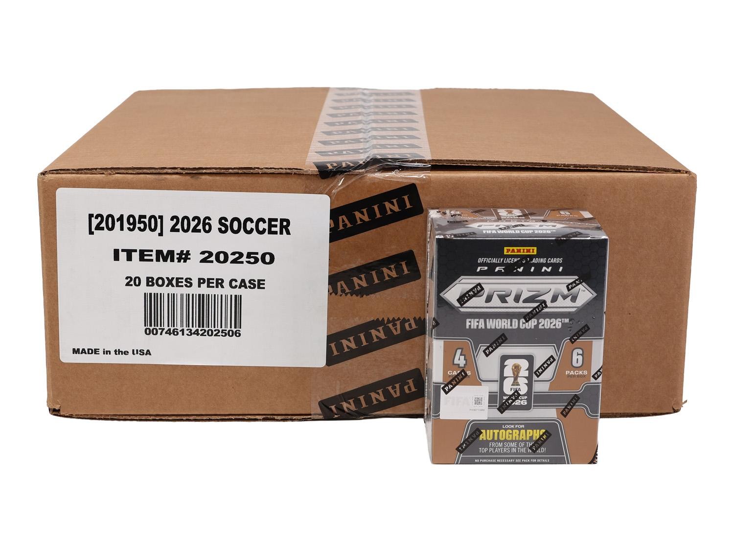 2026 PANINI PRIZM FIFA WORLD CUP SOCCER BLASTER HOBBY 20-BOX CASE