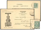 CANADA 1¢ ADMIRAL PSC OCT 1920 CRANE GATE VALVE P40 — photo 1