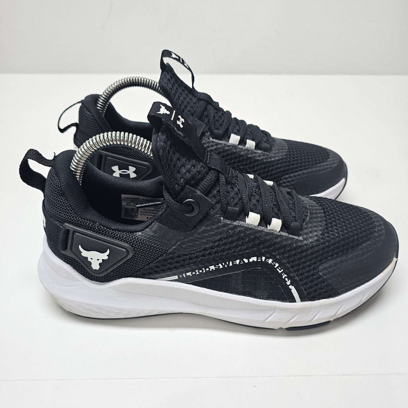 Under Armour Women's Project Rock BSR 3 Size 8.5 White Black A57