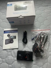 2.5 K Lens Car DVR Dash Cam Video Recorder G-Sensor Front And 1080 P Rear Camera