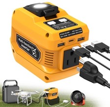 220W Power Inverter Compatible with Dewalt 20V Battery, DC 20V to AC 110V Invert
