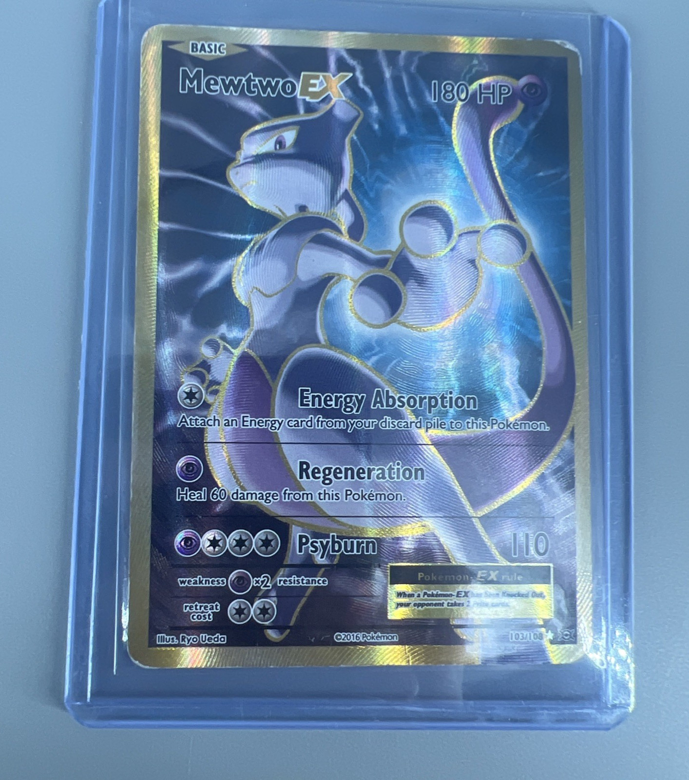 Mewtwo EX 103/108 Pokemon Evolutions XY Full Art Ultra Rare Card DMG