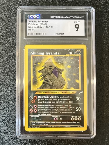 Shining Tyranitar (Unlimited) graded CGC 9 for sale on eBay