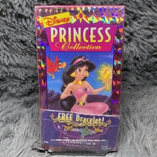 Princess Collection Enchanted Tales Jasmines Wish VHS 1995 Sealed With Bracelet