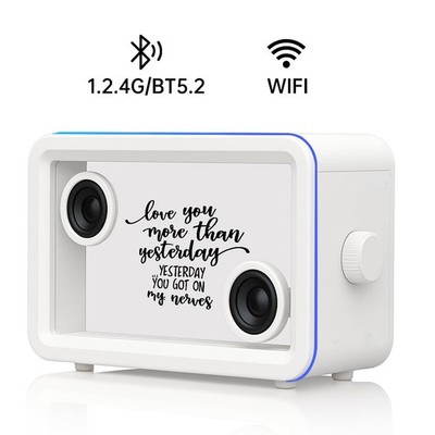 NEW Bluetooth Speaker with HD sound Hi-Fi Soundbar Transparent Glass Screen WIFI