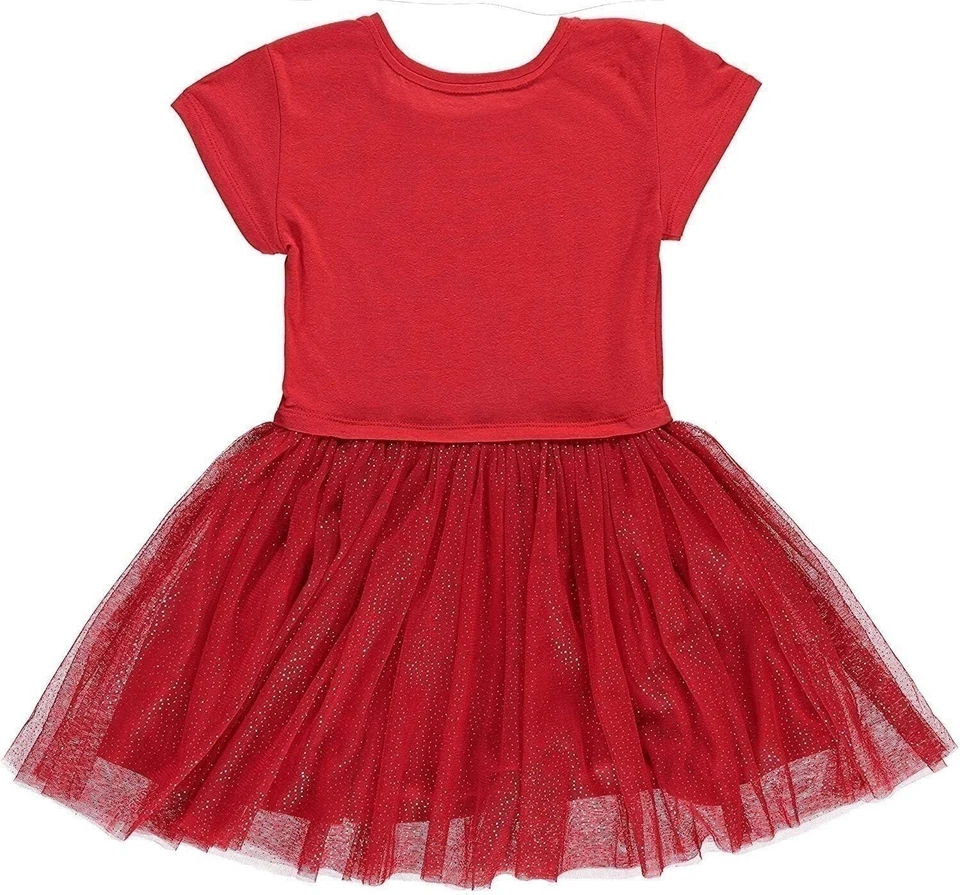 Vestido Rojo Minnie Mouse para Niñas Disney - Vestido Tutú de Tul Minnie Mouse - Tallas 4-16 Foto 3 de 4
