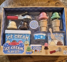 MELISSA  DOUG ICE CREAM PLAY SET NEW.