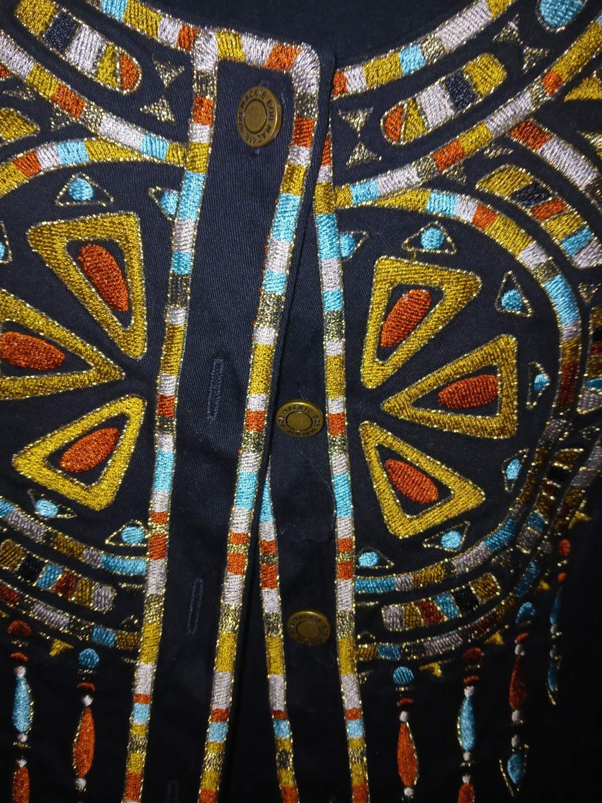 Bob Mackie Wearable Art Embroidered Dreamcatcher … - image 3