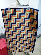 Hand Stitched Baby Quilt 37x25