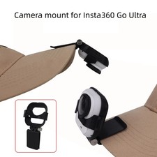 Black Plastic Camera Mount Hat Brim Mount for Insta360 Go Ultra Camera