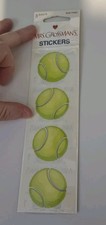 RARE NIP MRS GROSSMAN'S TENNIS BALLS WIMBLETON SCRAPBOOKING SPORTS STICKERS