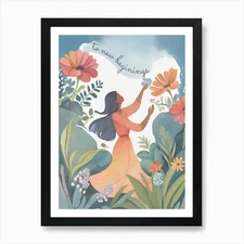 To New Beginnings Art Print Framed  Framed Wall Art Poster Canvas Print Picture