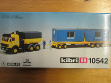 Kibri 10542 Bausatz Hoc MB 3 Achs Hängerzug mit Wohncontainer Hochtief, H0 1:87