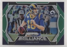 2019 Panini Prizm Brilliance Green Prizm Jared Goff #B-JG 8d2