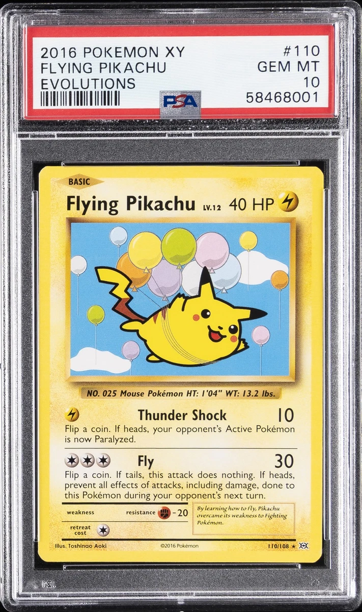 Pikachu Pokémon TCG Grade 10 XY Individual Collectible Card Game