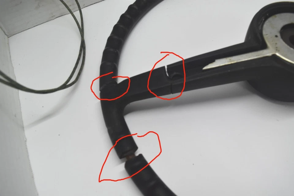 Volante Willys Aerolark 1952 1953 18" 2 radios Aero Lark negro 52 53 Foto 3 de 4