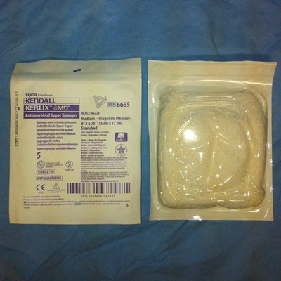 10 Kendall KERLIX AMD antimikrobielle Superschwämme med. 2 Pakete 6665