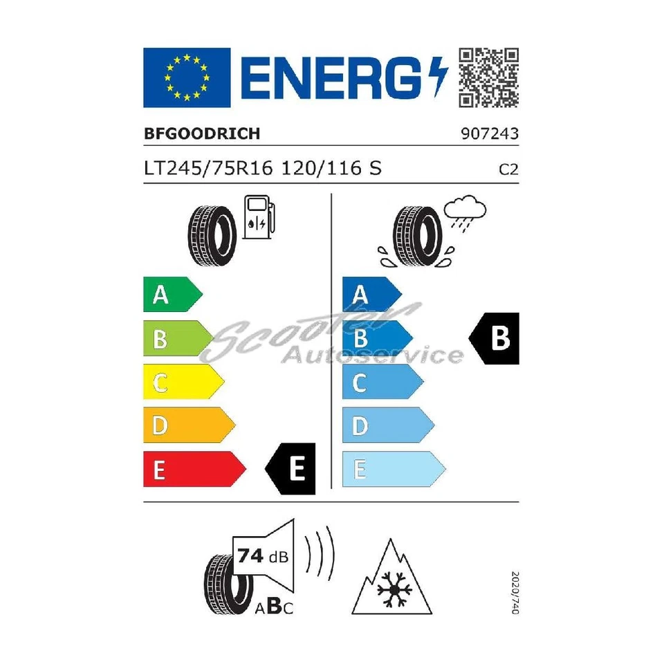 Reifen 245/75 R16 120S BF Goodrich All Terrain T/A KO2 3PMSF LRE RWL | 76527 - Bild 2 von 4