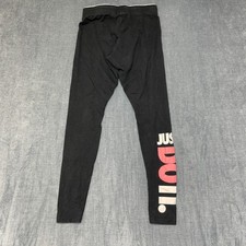Nike Just Do It Leggings Womens 25W Black Log...