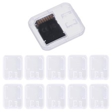 Estuches pl stico transparente para tarjetas memoria, compatibles con SD y SDHC.