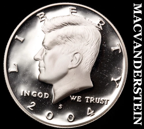 2004-S Silver Kennedy Half Dollar-Choice Gem Proof Lustrous No Reserve #i4582