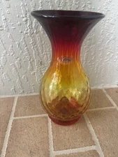 Vintage 2011 Blenko Tangerine Vase