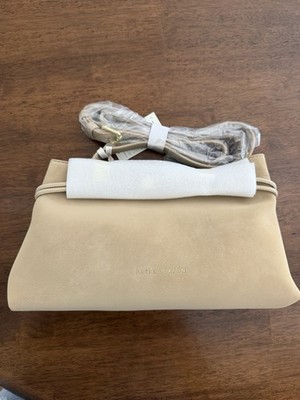 Katie Loxton Beige Crossbody Bag Gold Hardware Zip/Magnetic Inner Pockets