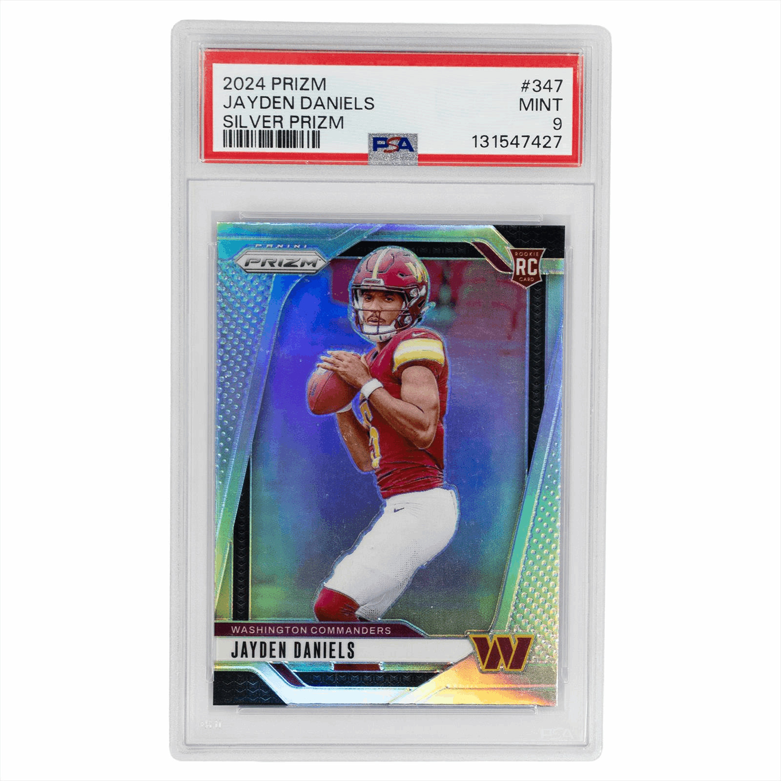 2024 Prizm Jayden Daniels Silver Prizm #347 PSA MINT 9