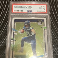 Panini 2023 Donruss Optic Jaxon Smith-Njigba Rookie #293 Seahawks PSA 8