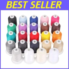 Multi-Purpose 50S/3 Mercerized Threads - 24 Colors