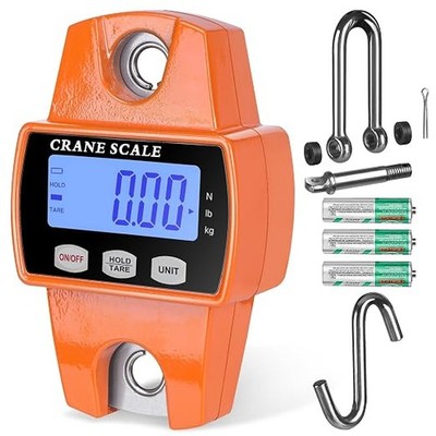Digital Crane Hanging Scale 660lb LED Weight Scale for Farm Fishing Livestock