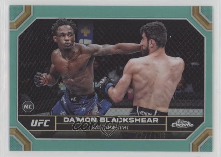 2024 Topps Chrome UFC Aqua Refractor 177/199 Da'Mon Blackshear #21 0r5n