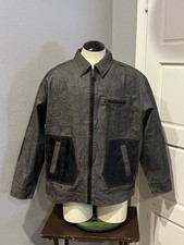 Vtg 1990's Rocawear Denim Black Red Jean Jacket Men's Size XL Cotton Collectible