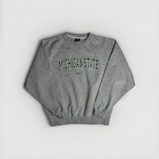 Vintage 90s Nike Center Swoosh Michigan State Spartans Sweatshirt Men s Medium