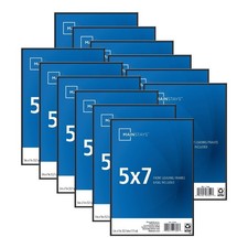 5x7 Front Loading Picture Frame Black Photo Frame with Glass Set of 12