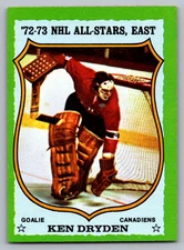 1973-74 TOPPS #10 KEN DRYDEN CANADIENS