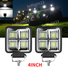 2x 4inch LED Headlight IP68 Work Lights fit for Various JCB JOHN DEERE Tractor