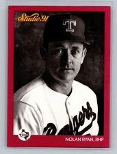 1991 Studio #128 Nolan Ryan Texas Rangers