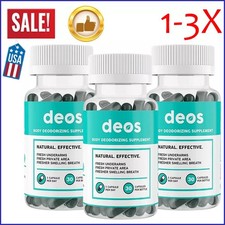 1-3 PACK DEOS Internal Deodorant Supplement   DEOS Full Body Deodorizer 30 Caps