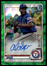 2020 Bowman Chrome #CPA-AS Alex Speas Prospect Auto Green Atomic Refractor #/99