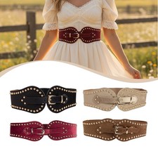 Wide Waist Belt Stylish Comfortable Fashion Adjustable Waistband for Coat Travel