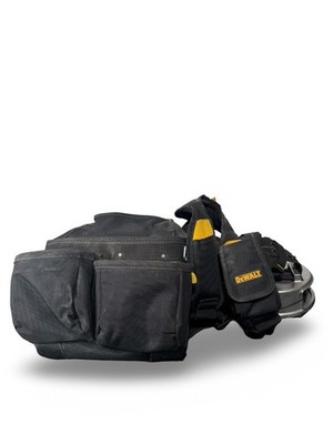 DeWalt Carpenter Tool Belt Padded w Klein Tools 27400 Tie Wire Wheel Tool Bag