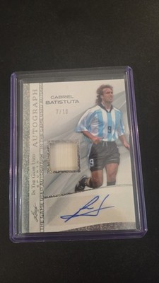 Gabriel Batistuta 7/10 Auto 2025 Jersey Card Leaf In The Game IGA-GB1 Argentina