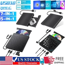 External CD Drive USB 3.0 Portable DVD Drive ROM for Desktop/Laptop/Mac Win. PC