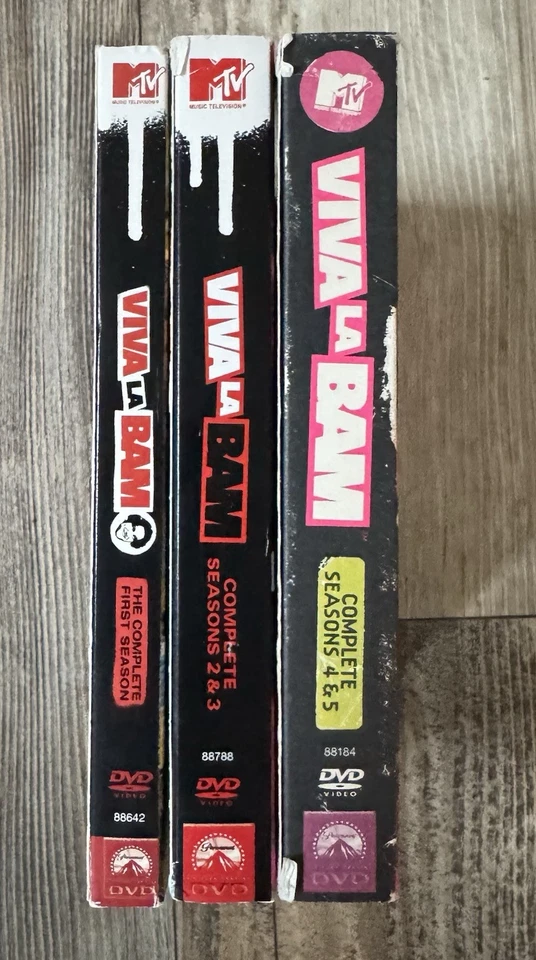 Viva La Bam COMPLETE SERIES Seasons 1-5 DVD Comedy Raunchy + INSERTS MTV 🌟 MINT - Image 2 of 4