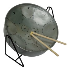 Miniature Steelpan Steel Drum 12 Inch Diameter 11 Notes with Instructional Bo...