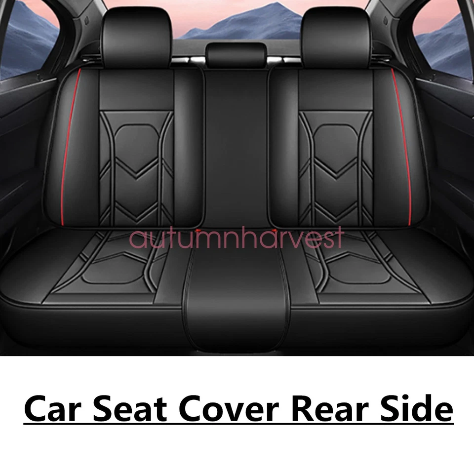 For Nissan Rogue Maxima Versa Sentra Leather Car Seat Cover Front Rear Protector - image 4 of 4