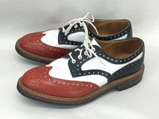Trickers Men's Bowood Derby Brogues Red White Blue UK 9.5 D US 10.5